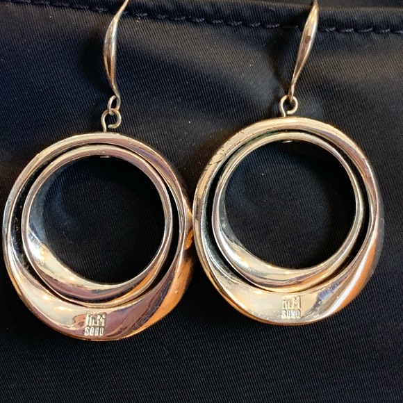 RLM Soho Spin Me Right Round Twisted Circle Earrings - Picture 1 of 11